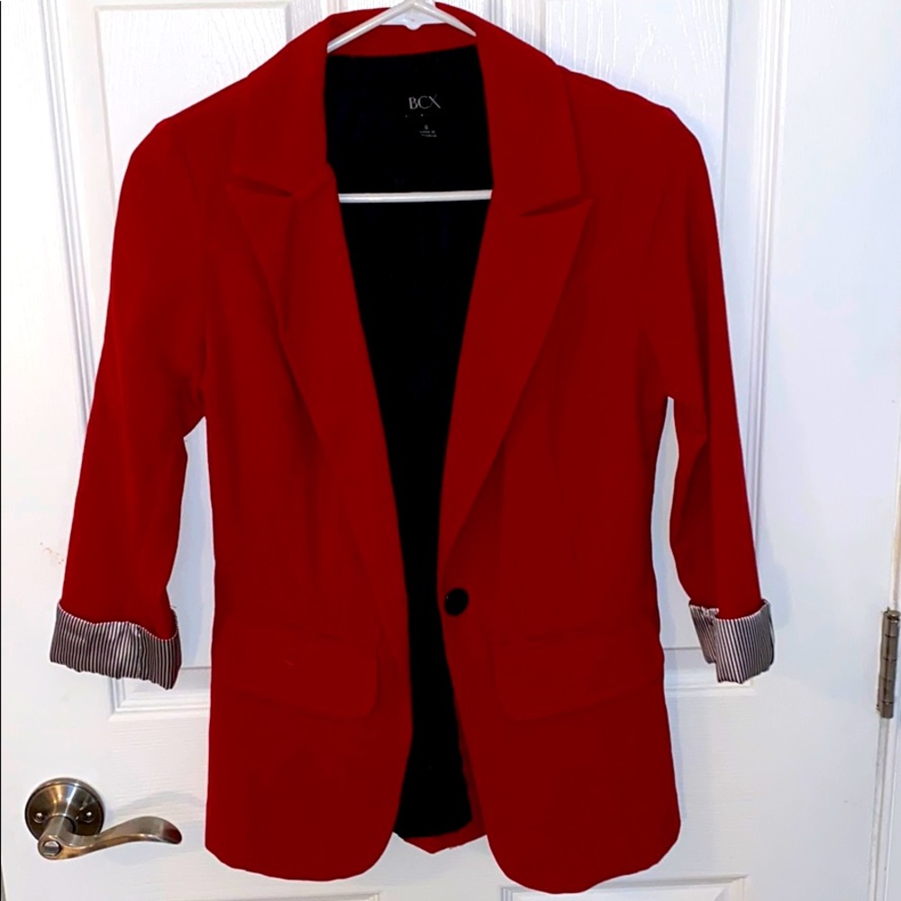 BCX red blazer jacket